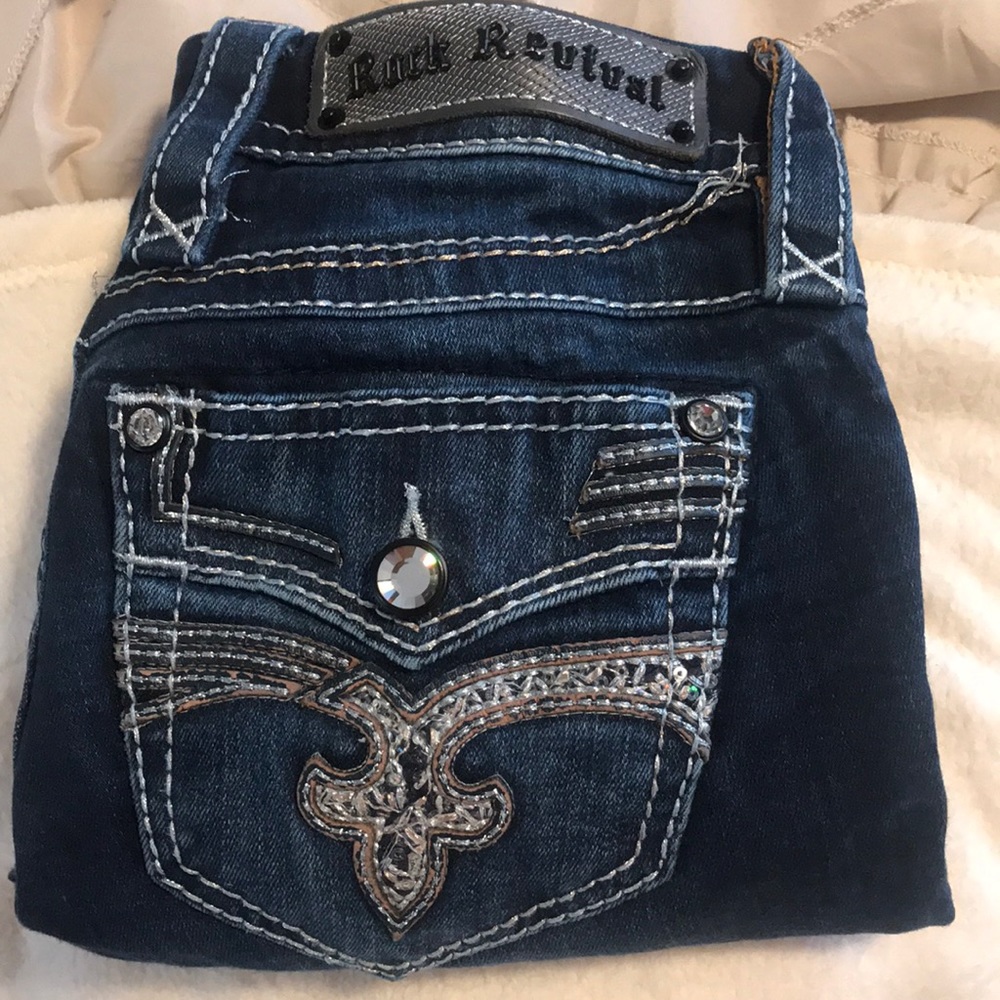 Rock Revival dark skinny jeans